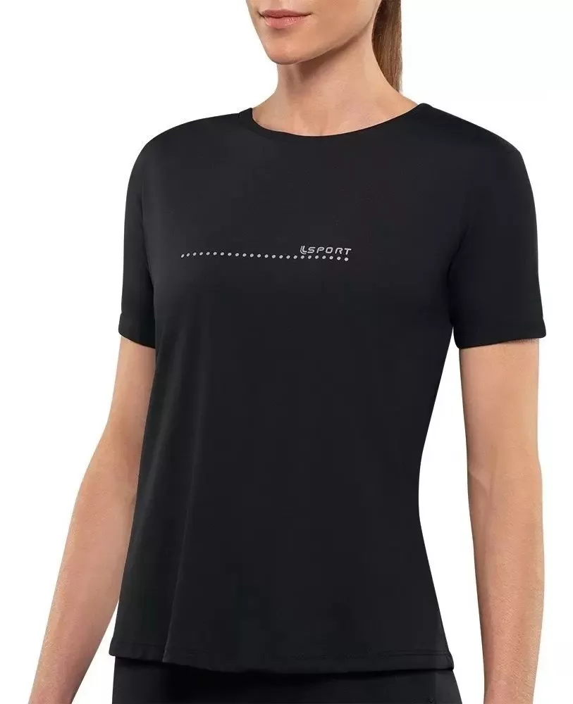 Camiseta Feminina Lupo Básica – Preta