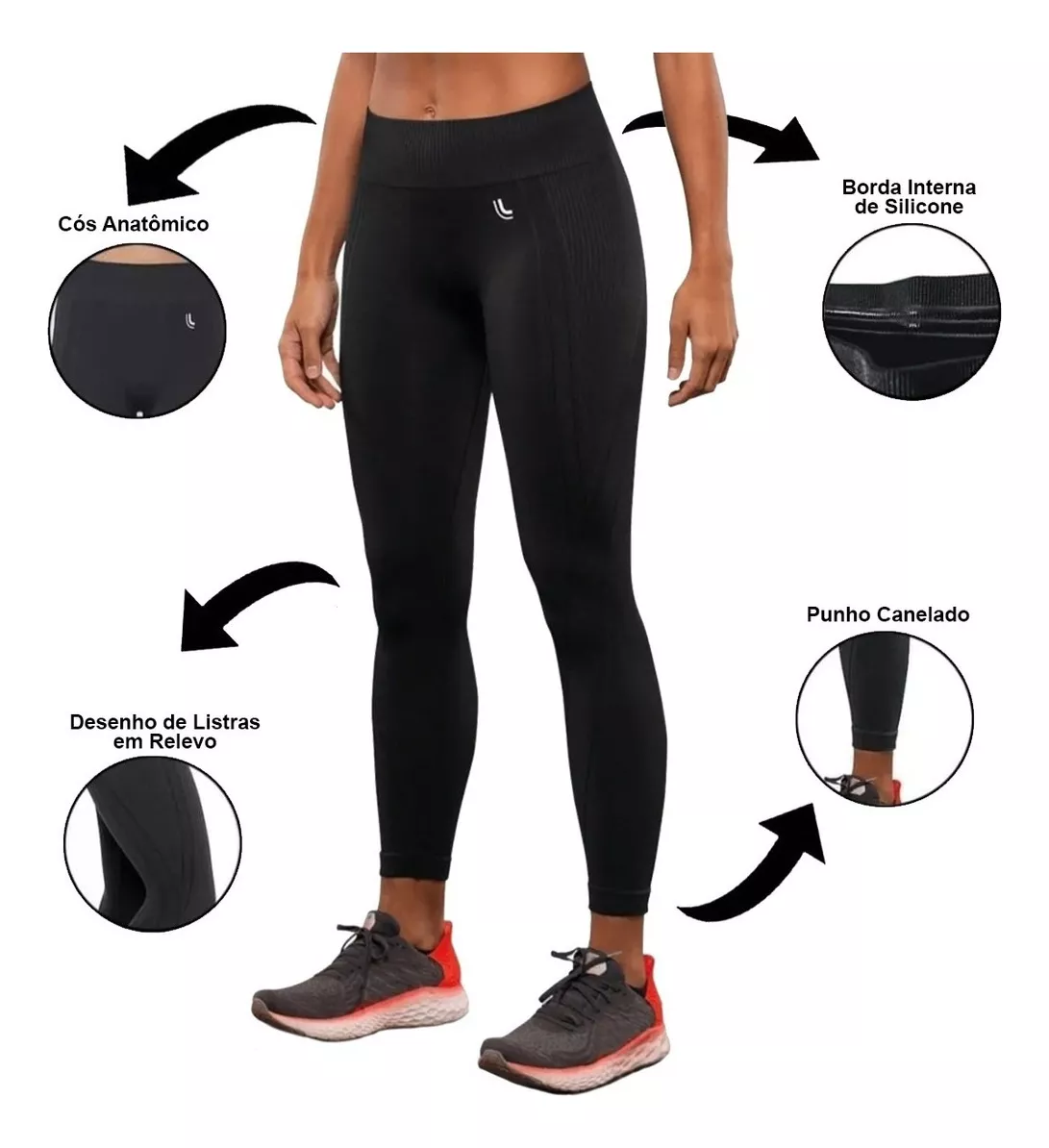 Calça Legging Max Lupo Fitness Feminina