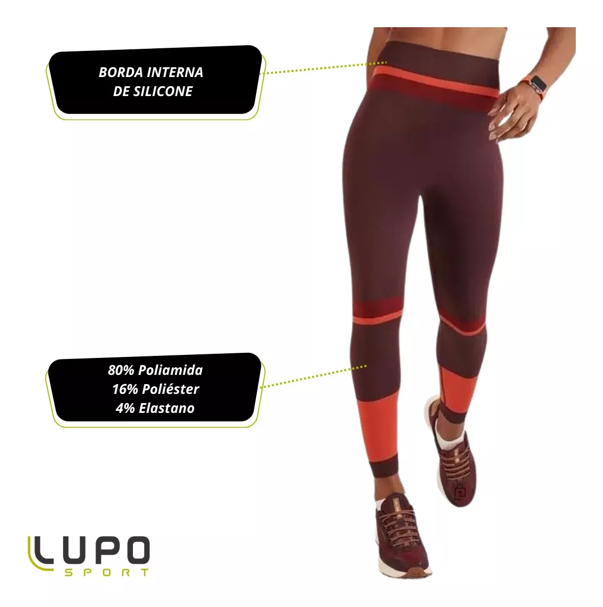 Calça Legging Lupo Feminina Seamless Double Color