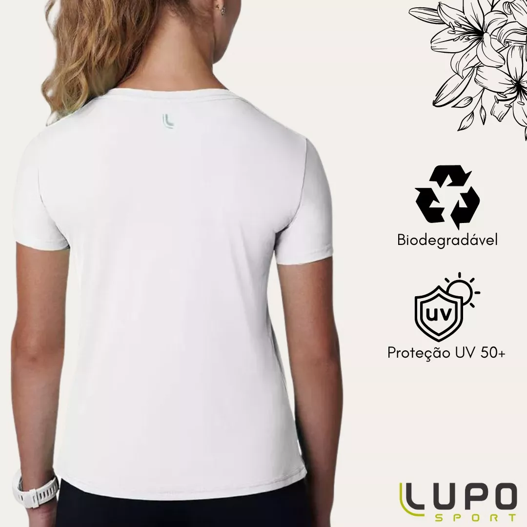 Camiseta Feminina Lupo Básica – Branca