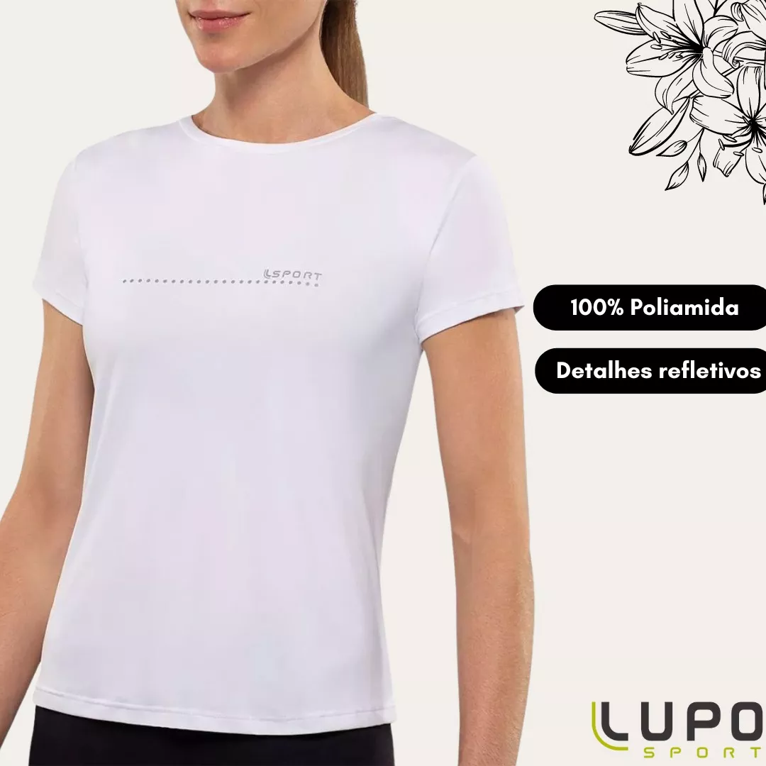 Camiseta Feminina Lupo Básica – Branca