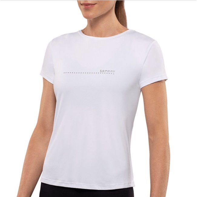 Camiseta Feminina Lupo Básica – Branca